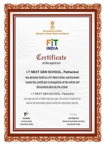 ITNGS Fit India Week Certifiacte